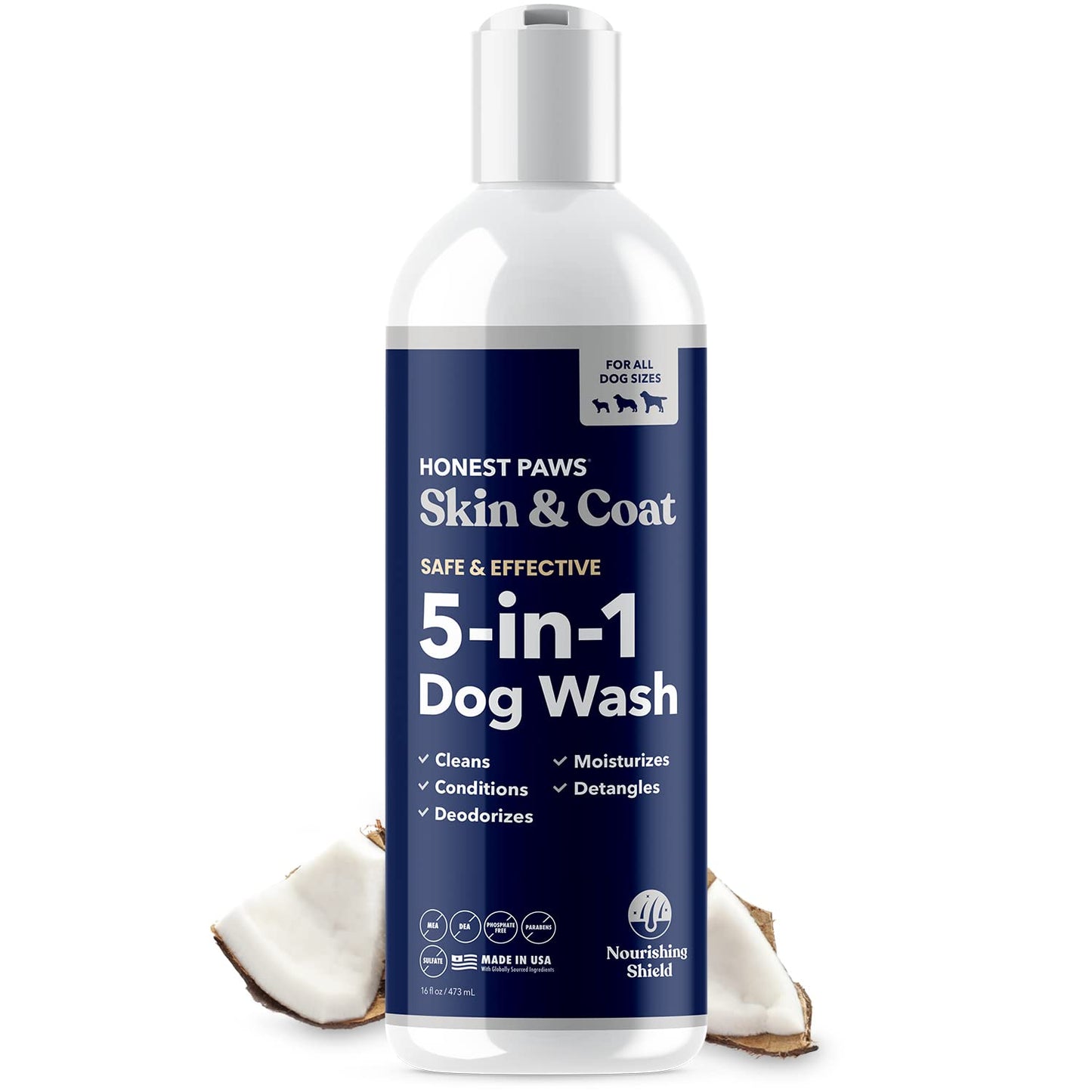 Honest Paws 5-in-1 Oatmeal Dog Shampoo and Conditioner + Mobility Supplement Discounted Bundle Happy Pet Suppliers