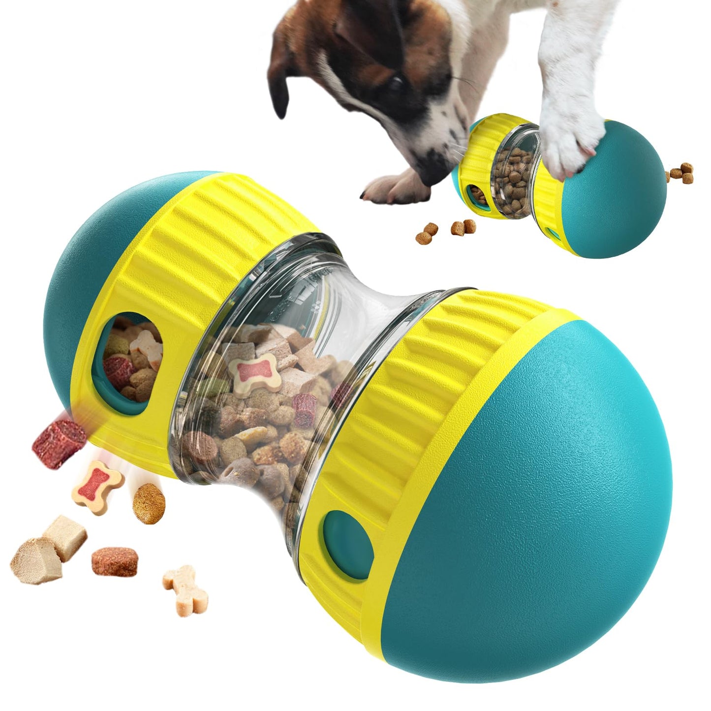 Dog Puzzle Toys, Adjustable Dog Treat Dispensing,Interactive Dog Enrichment Toy to Keep Them Busy,Food Puzzles Ball for Dogs, Puppy Slow Feeder for Boredom