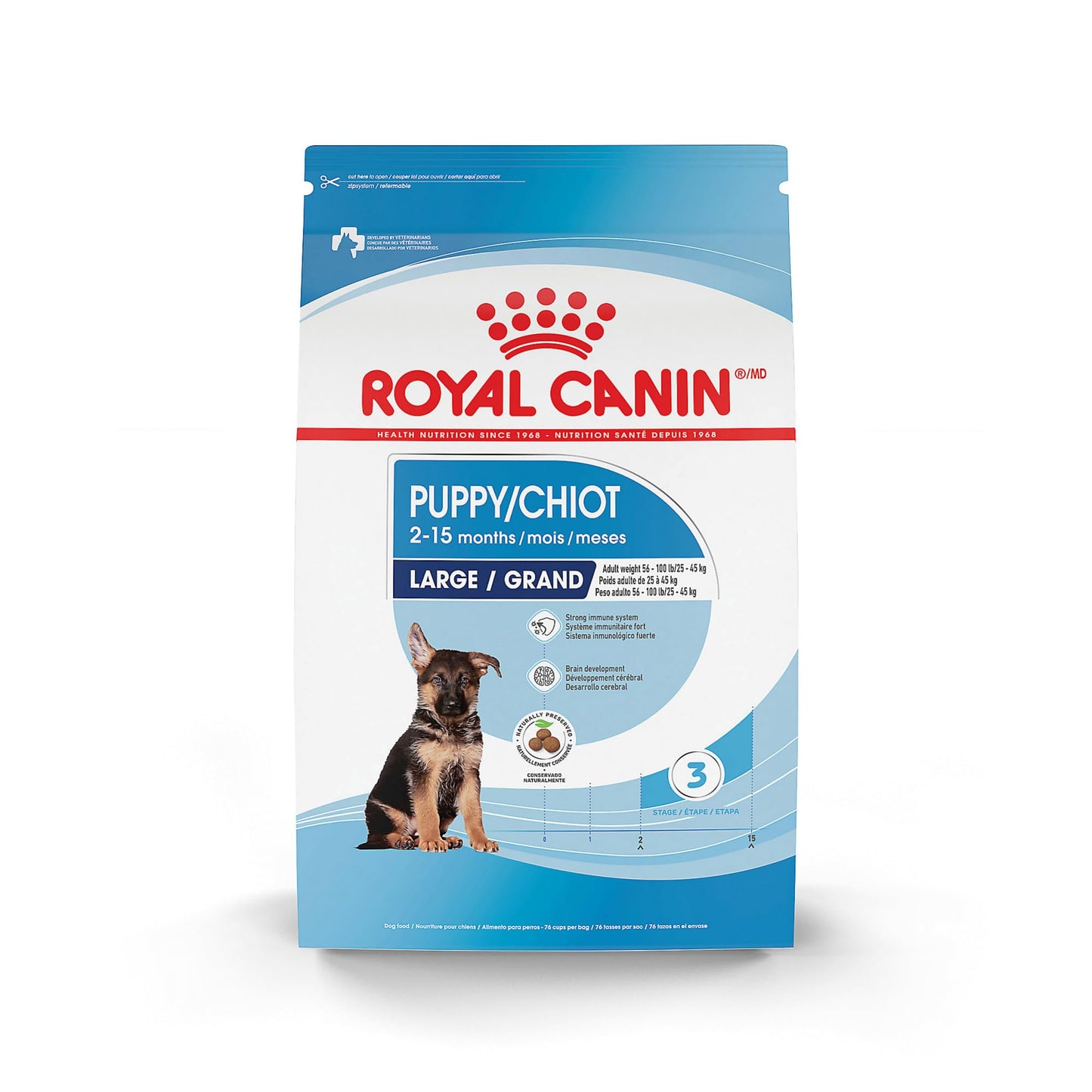 Royal Canin Size Health Nutrition Large Puppy Dry Dog Food, 4 lb Bag