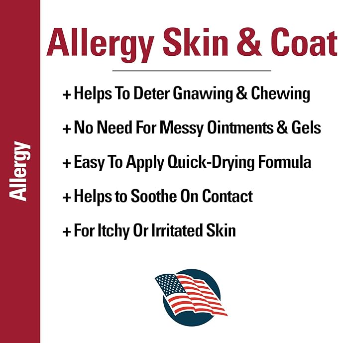 Vet Classics Allergy Hot Spot Foam for Dogs and Cats – Pet Spray for Hot Spots, Itchy, Irritated Skin – Includes Aloe Vera – Quiet Pet Foam for Sensitive Skin, Quick-Drying – 8 Oz.