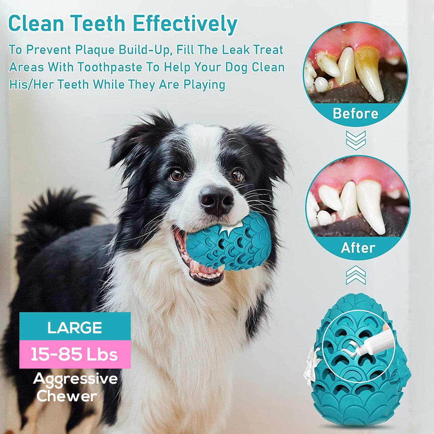 Jomilly Dragon Egg Dog Chew Toys for Aggressive Chewers - Toughest Indestructible Dog Toys for Aggressive Heavy Chewers Lifetime Replacement, Tough Dogs Toys for Medium Large Bully Breed