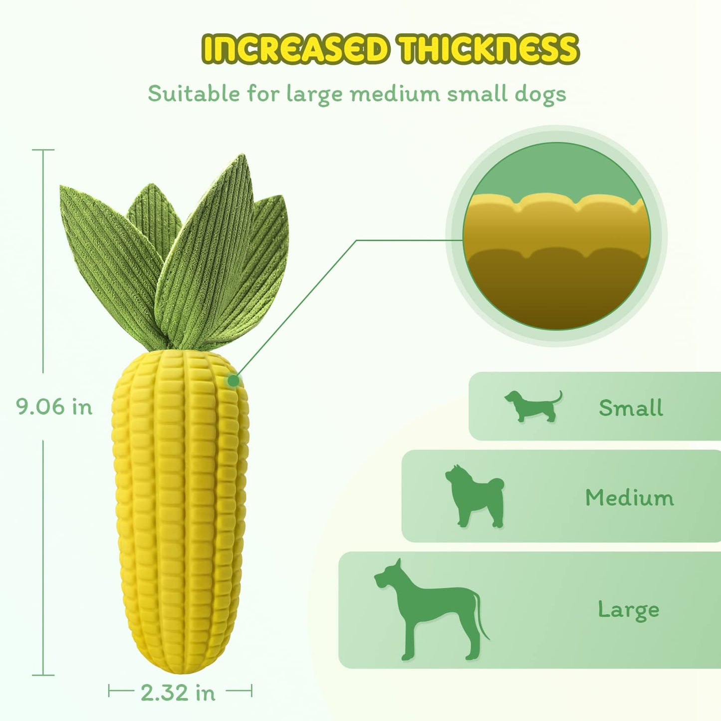 Squeaky Dog Toys for Aggressive Chewers, Indestructible Tough Dog Chew Toys for Small Medium Large Dogs, Interactive Dog Toys with Milk Flavor