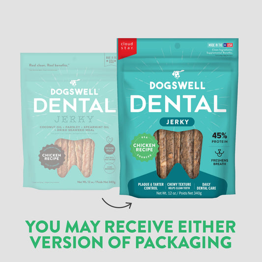 DOGSWELL Dental Chicken Jerky 12 Ounce