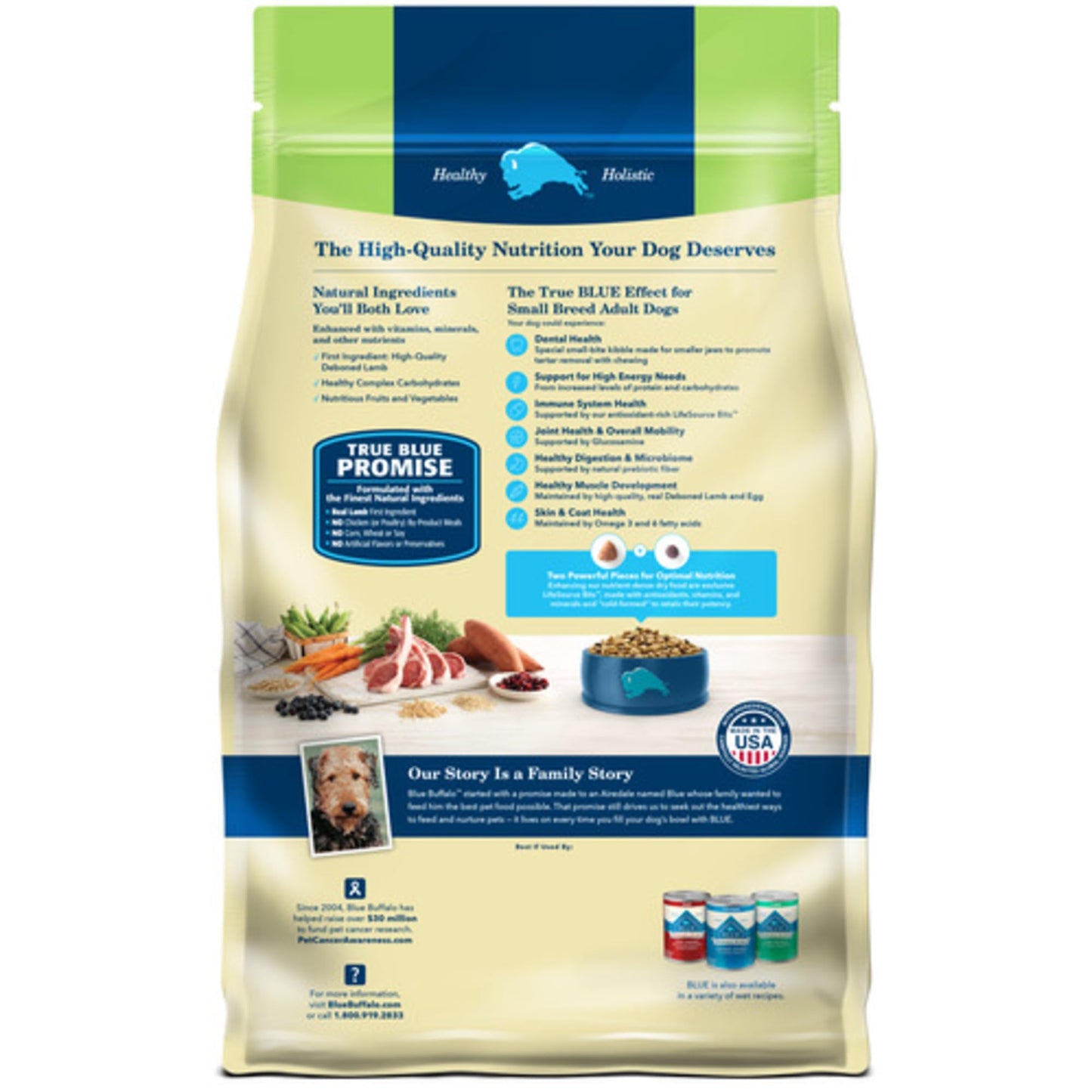 Blue Buffalo Life Protection Formula Natural Adult Small Breed Dry Dog Food, Lamb and Brown Rice 5-lb Trial Size Bag
