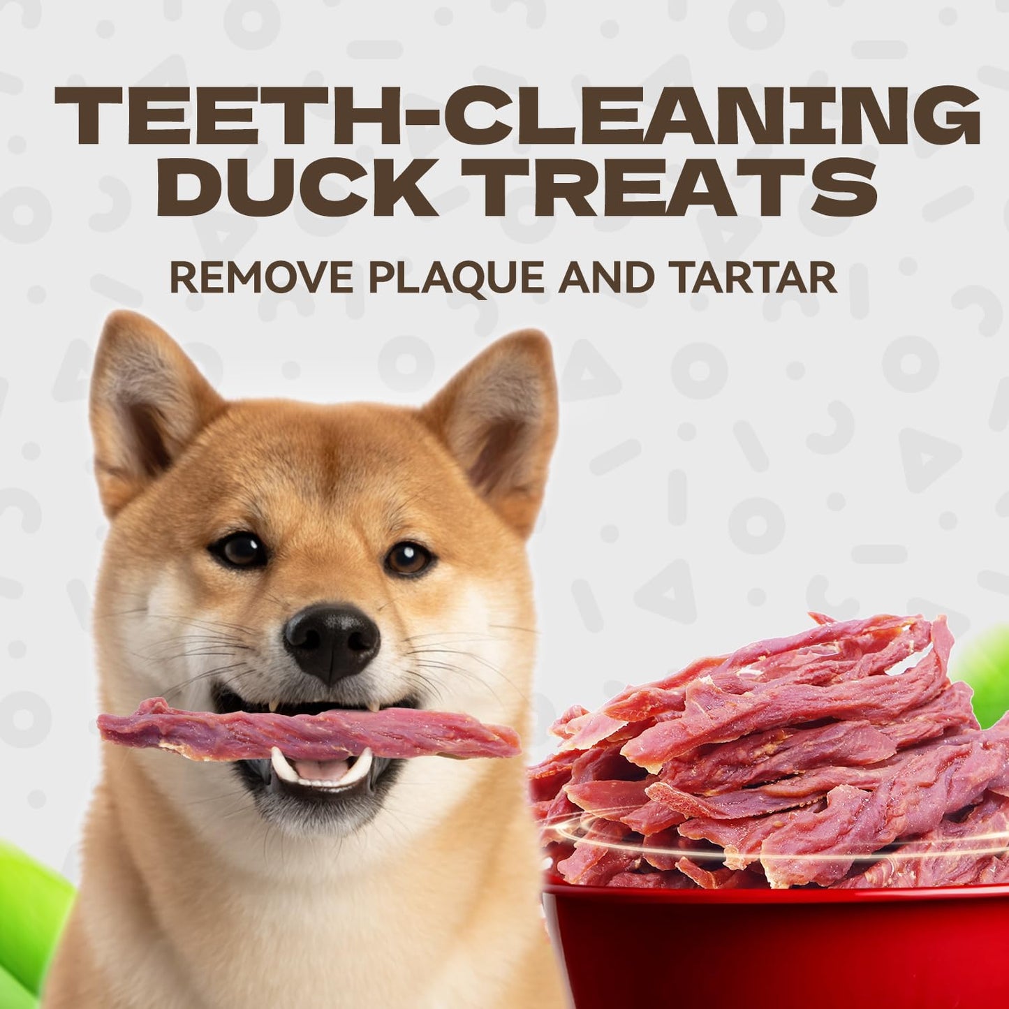 KUADELRO Duck Jerky Dog Treats, Real Duck Strips Dog Training Treats Soft Rawhide-Free Chews Healthy Snacks for Small Medium Large Breed 10.58oz