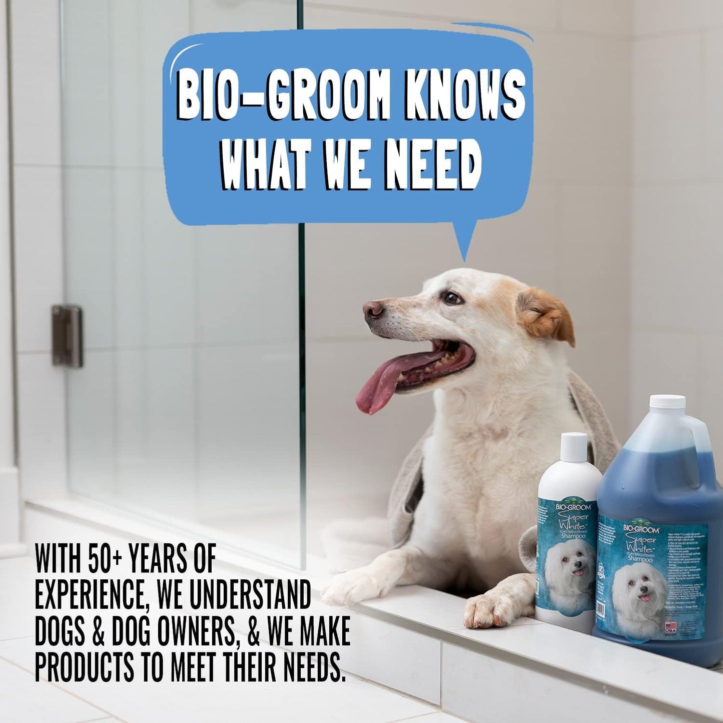 Bio-Groom Bio-Med Dog Shampoo - Dog Bathing Supplies, Puppy Shampoo for Sensitive Skin, Hot Spot Treatment, Itch Relief, Made in USA - 8 fl oz