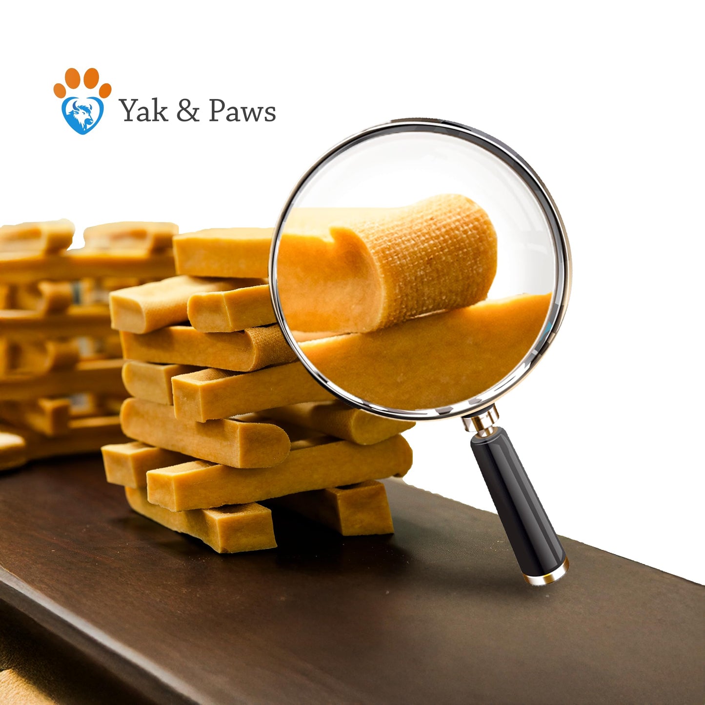 Yak & Paws Natural Yak Cheese for Small Dogs – Healthy, Long-Lasting Chews for Light Chewers - Small (2.1-2.4 oz) 3 Chews/Pack
