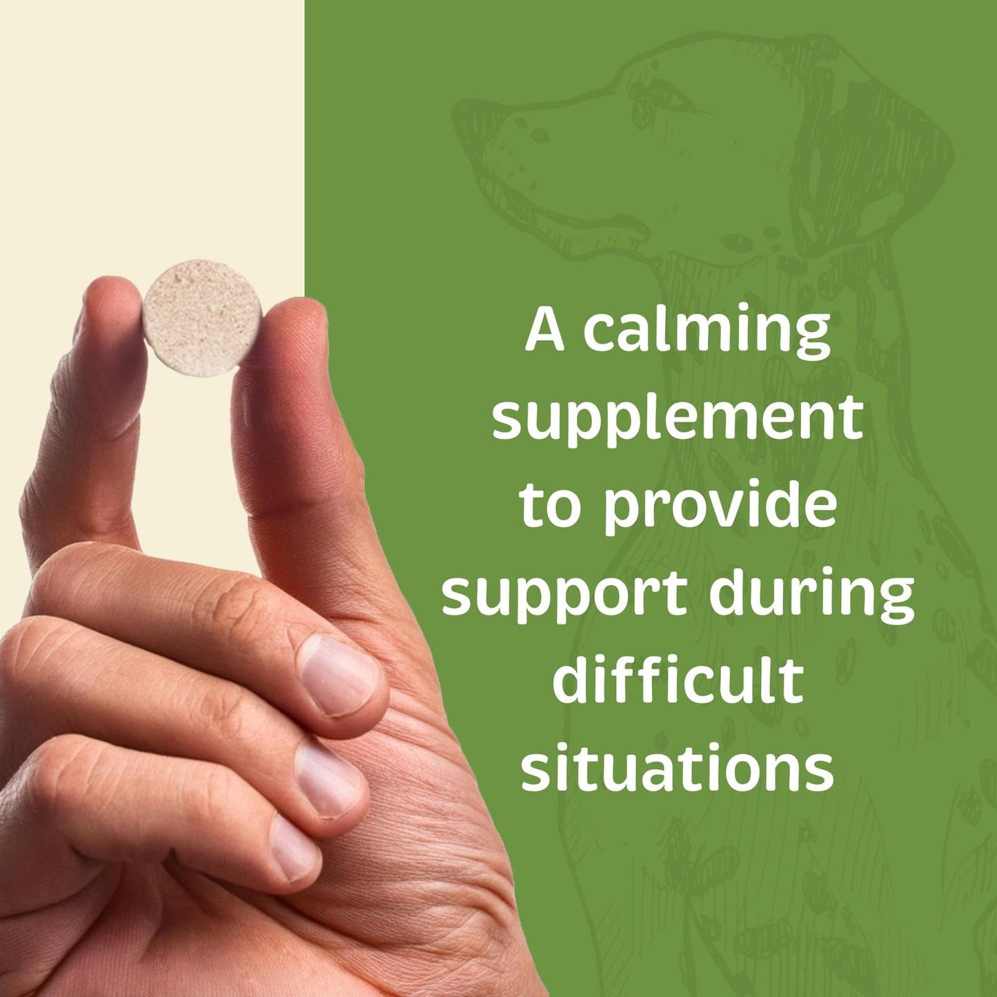 Spirited Paw Calm - Stress Support Chews - Calming Supplement for Cats & Dogs - Soothing Supplement for Moving, Introductions, Loud Noises, Fireworks & Separation - 90 Chewable Wafers