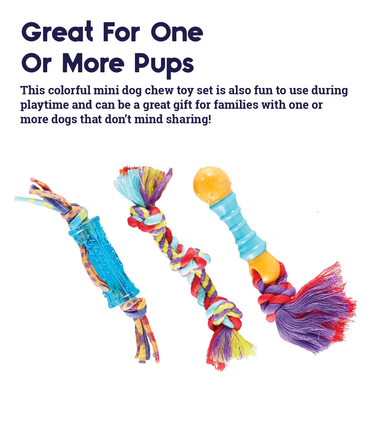 Petstages Orka Mini Dental Dog Chew Toys - 3 Pack