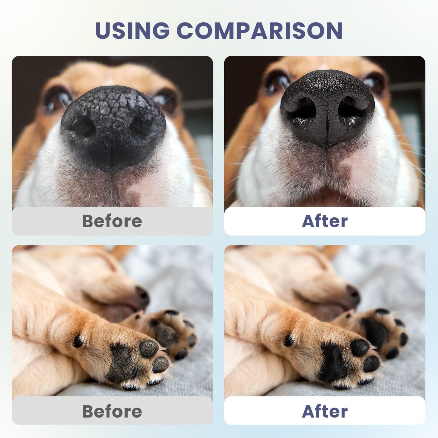 Dog Paw Care Kit | No-Rinse Paw Cleaner & Soothing Paw Balm | Gentle and Safe | Removes Tangles & Knots with Dog Grooming Comb | Paw Care Solution for Dogs and Cats