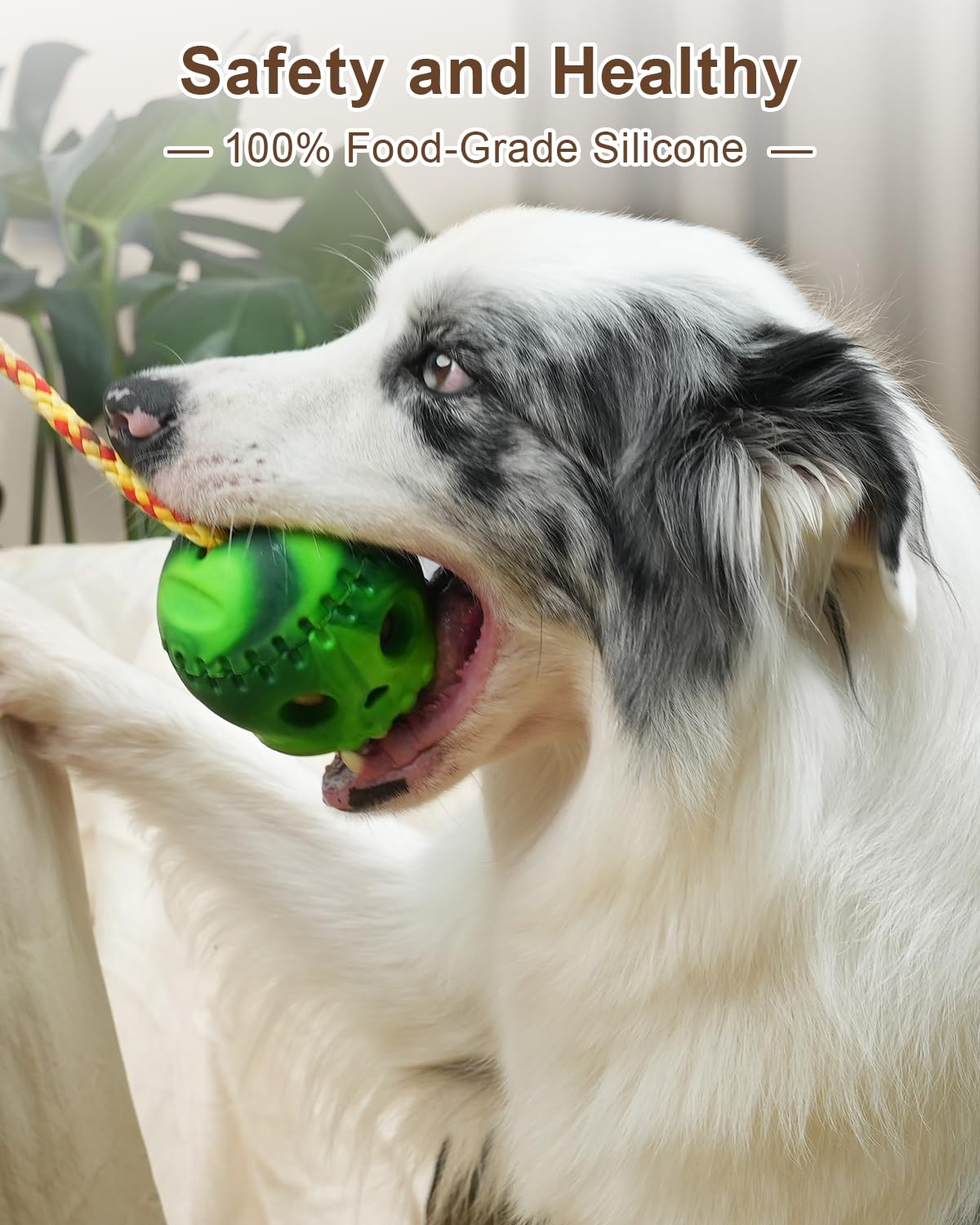 Joytale Dog Frozen Treat Toy, Fillable Dog Chew Toys with Frozen Mold for Aggressive Chewers, Skull Design with Rope to Keep Them Busy