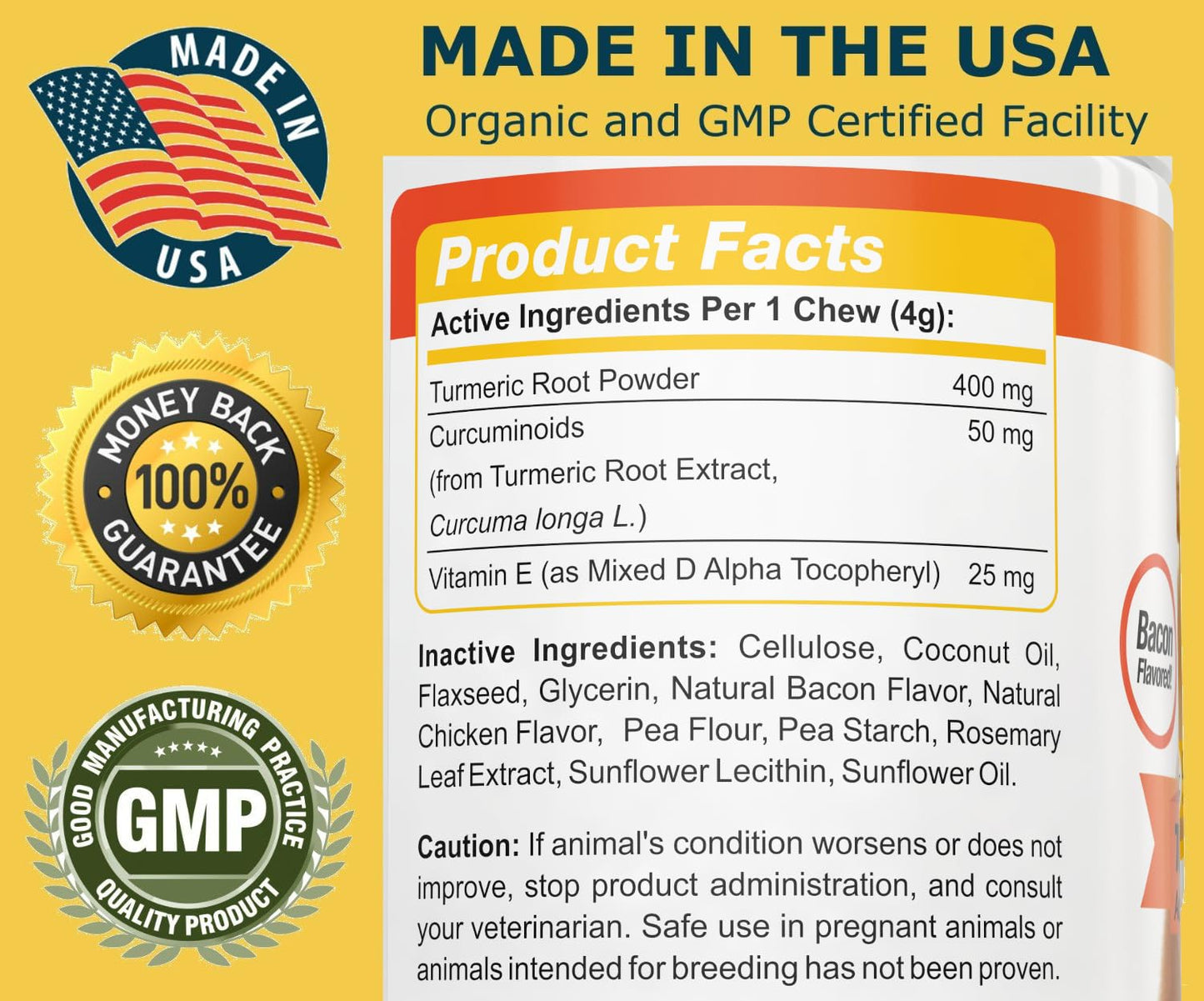 Joint Support Dog UTI Treatment Bundle - Turmeric, Cranberry Eliminates Joint Pain Inflammation and UTI Prevention