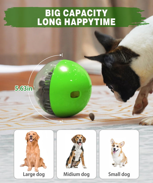 WELIKEIT Interactive Dog Treat Toy, Mental Stimulation and Enrichment, Green