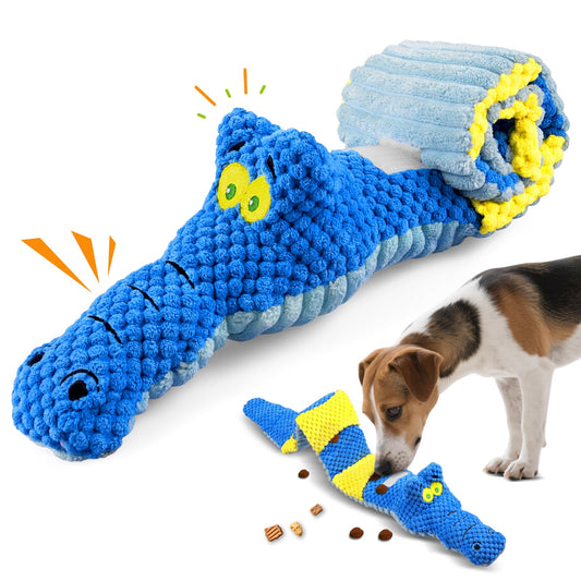 TOOPTATE Interactive Squeaky & Crinkle Dog Puzzle Toys - Plush Dog Enrichment Toys to Keep Them Busy, Cognitive Dog Toys for Small, Medium and Large Dogs