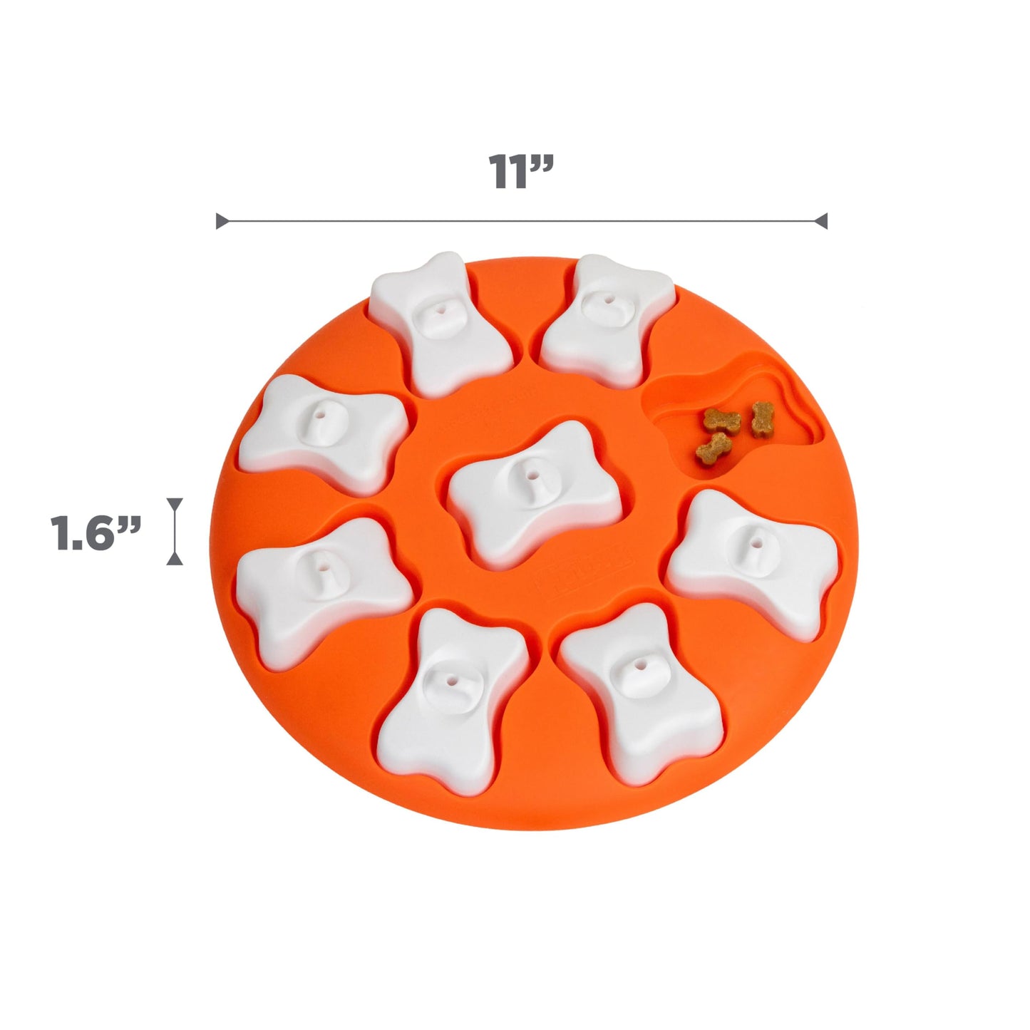 Outward Hound by Nina Ottosson Dog Smart Treat Puzzle Enrichment Toy, Level 1 Beginner, Orange