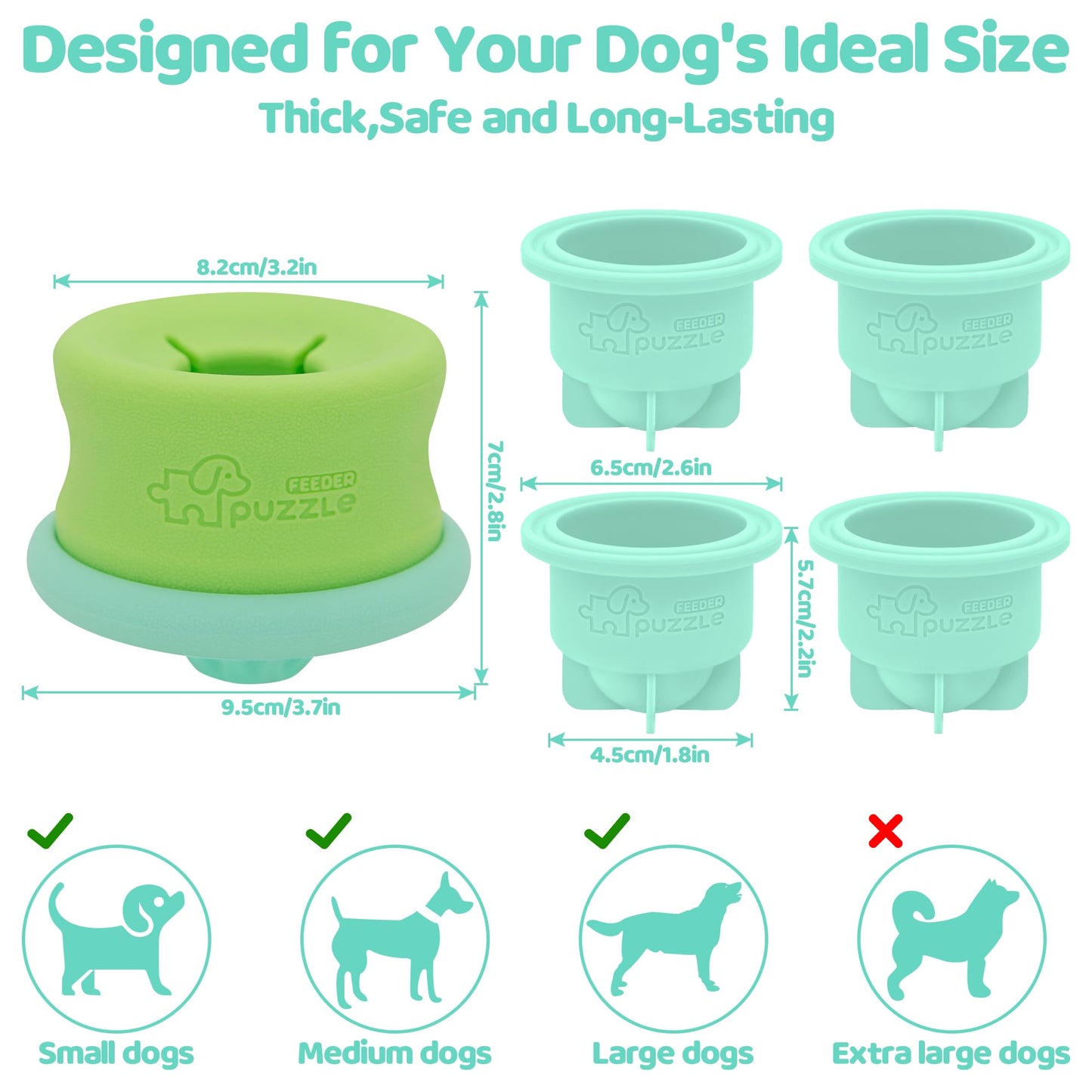 Dog Puzzle Toys, Interactive Enrichment Dog Toys for Mental Stimulation, Slow Feeding, Treat Dispensing, and Freezable Fun to Keep Them Busy,Blue