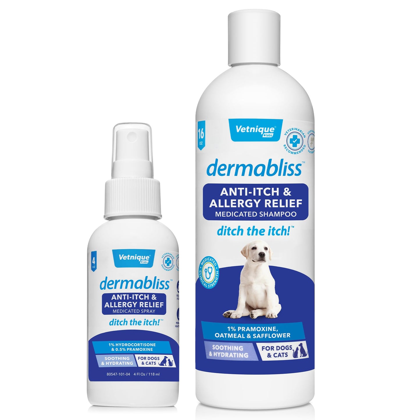 Bio-Groom Oatmeal Dog Shampoo – for Allergies and Itching, Cruelty-Free, Dog Bathing Supplies, Puppy Shampoo for Sensitive Skin, Made in USA, Anti-Itch Dog Products – 12 fl oz 1-Pack