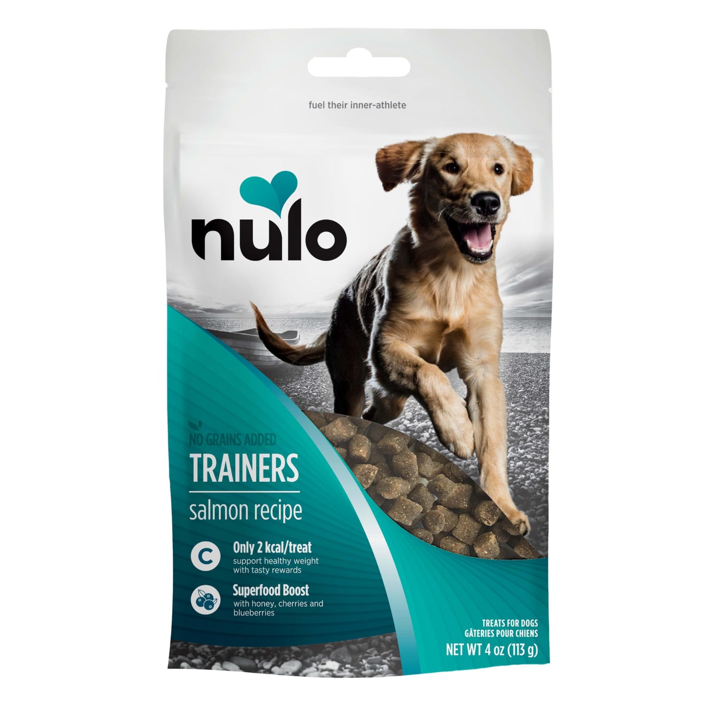 Nulo Trainers Salmon Recipe Grain-Free Low-Calorie Healthy Dog & Puppy Training Treats, 16 Ounce Pouch