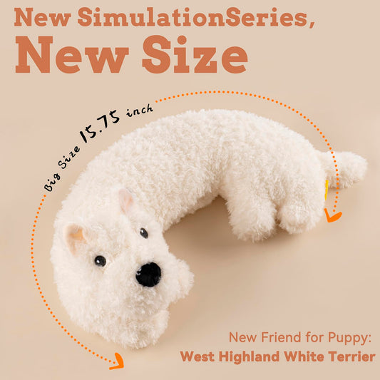 Extragele Puppy Toys, Heartbeat Toy for Puppy Dog Anxiety Relief, Heartbeat Stuffed Animal for Comfort Sleep Aid Crate Training Calming Aid, Puppy Essentials Gifts