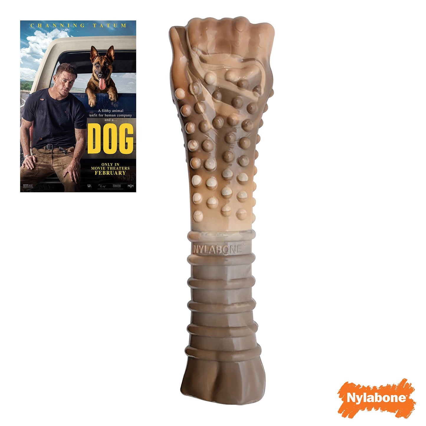 Nylabone Power Chew Camo Dog Toy - Dog Toys for Aggressive Chewers - Indestructible Dog Toys for Aggressive Chewers Large Breed - For Extra Large Dogs - Chicken Flavor X-Large/Souper - 50+ lbs.