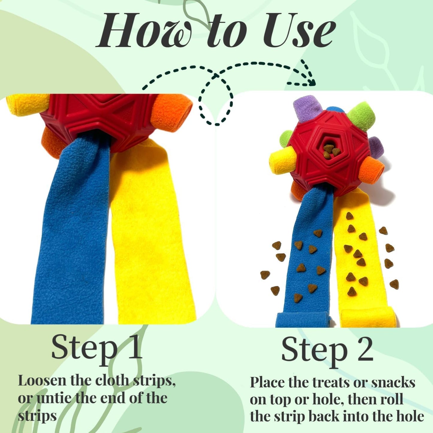 CIIVURR Snuffle Ball for Dog Toys Unbreakable Upgrade Ball Interactive Toy Foraging Snuffle Mat Puppy Treat Dispenser Slow Feeder Dog Puzzle Toys for Small, Medium, Large Pets (Red Rainbow)