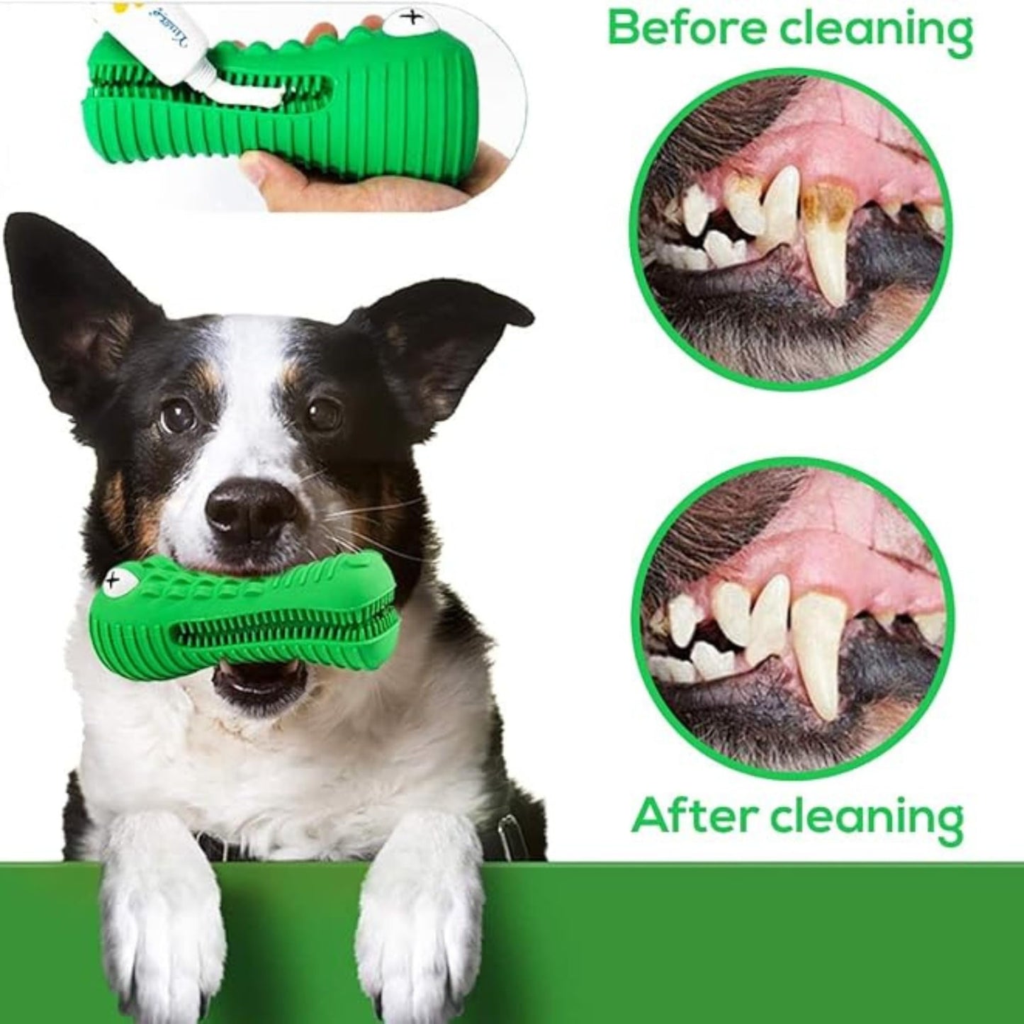 ZP-PY Dog Chew Toys for Aggressive Chewers – Alligator Dog Chew Toy for Large, Medium & Small Dogs – Tough Natural Rubber for Teeth Cleaning – Squeaky Interactive Dog Toys to Keep Them Busy