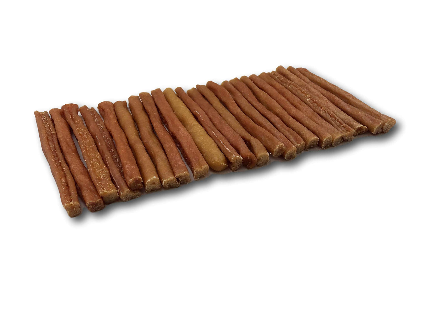 Top Dog Chews Turkey Tendon Round -Soft -Made in The USA - Large 1LB/ 16oz/ 453g (6", Roasted)