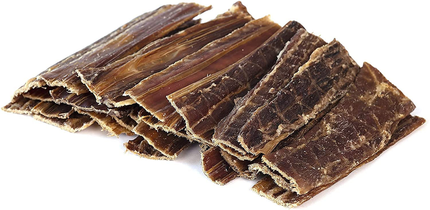 Beef Jerky For Dogs, All Natural Single Ingredient Beef Esophagus Chews, Healthy Beef Flat Gullet Strips, Naturally Occurring Glucosamine & Chondroitin Helps Joint Function, Great For Any Dog Size
