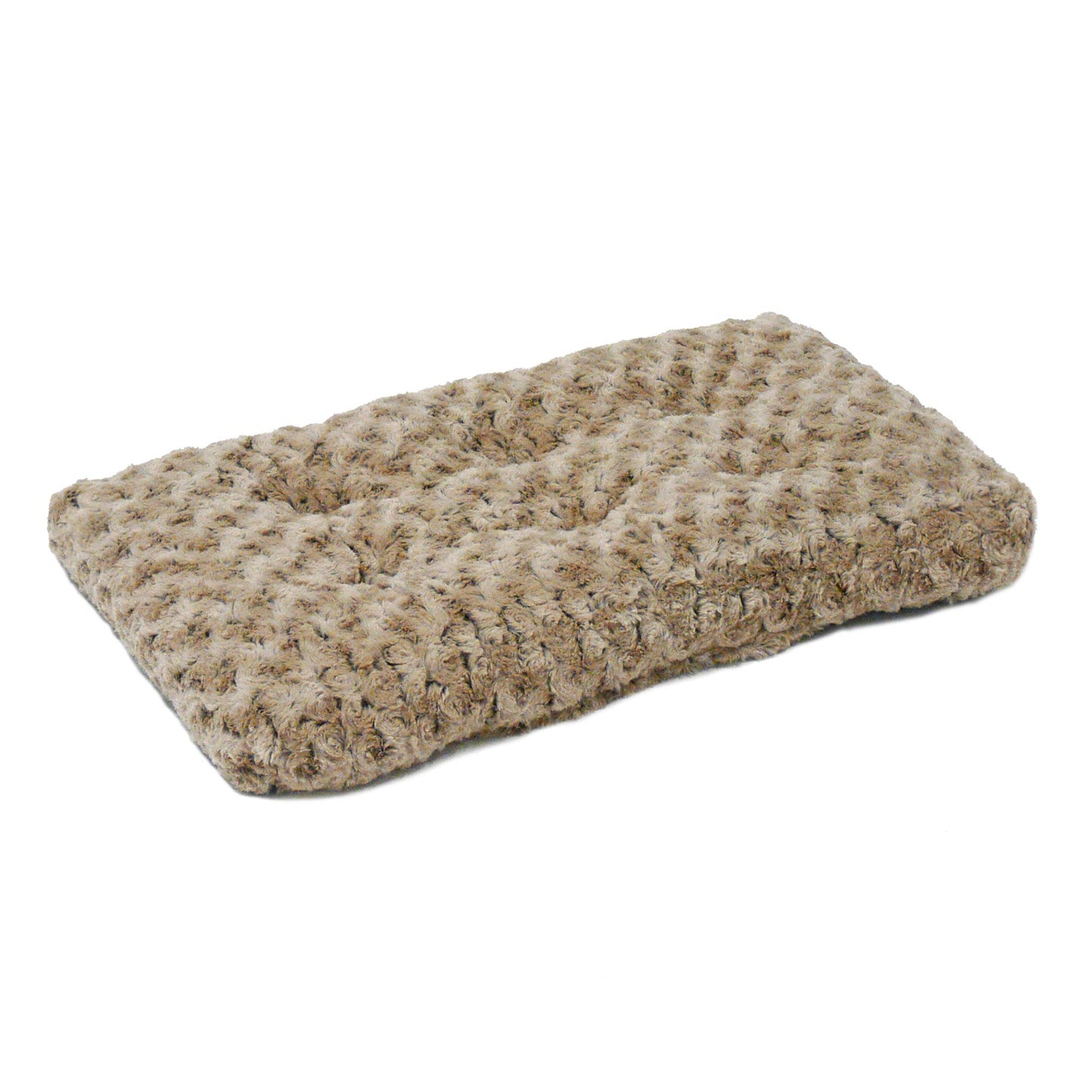 MidWest Homes for Pets Small QuietTime Deluxe Mocha Ombré Swirl Plush Pet Bed, Machine Washable, Non-Skid Bottom, Soft Crate Mat for 24-inch Crates