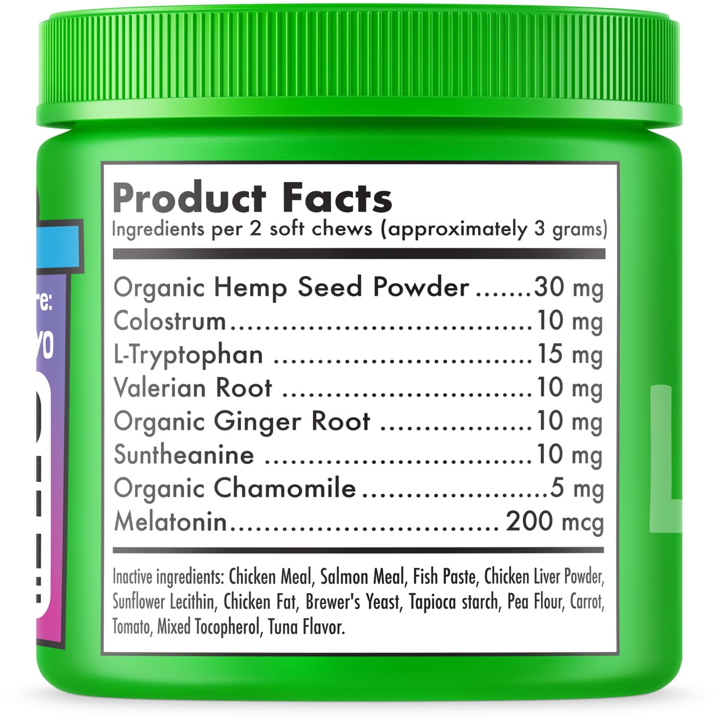 LEGITPET Cat Calming Treats Natural Anxiety Relief for Indoor Cats Stress & Travel Storm Separation Support Helps with Vet Visits, Grooming & Loud Noises Soothing Behavior Aid 100 Yummy Chews