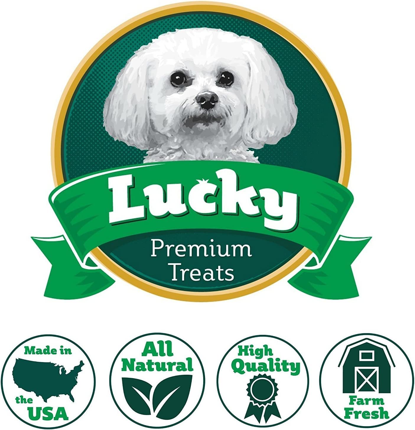 Lucky Premium Carrot Medallion Treats – Carrot Dog Treats and All Natural Dog Treats with Sliced, Dehydrated Carrots (12 oz)