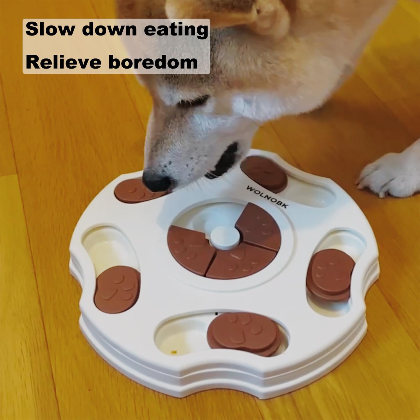 WOLNOBK Interactive Dog Puzzle Toy for Smart Large Small Medium Dogs to Keep Them Busy Training Chew,Cat Toys for Bored Indoor Adult Cats,Slow Feeder Dog Bowls Feeder Puppy Toys Essentials Pet Gift