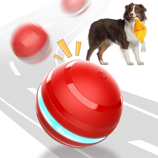 Salodal Interactive Dog Toys Motion Activated Dog Rolling Ball,Squeaky Dog Toys to Keep Them Busy,Rechargeable Electric Peppy Pet Ball for Medium/Large Dogs for Boredom