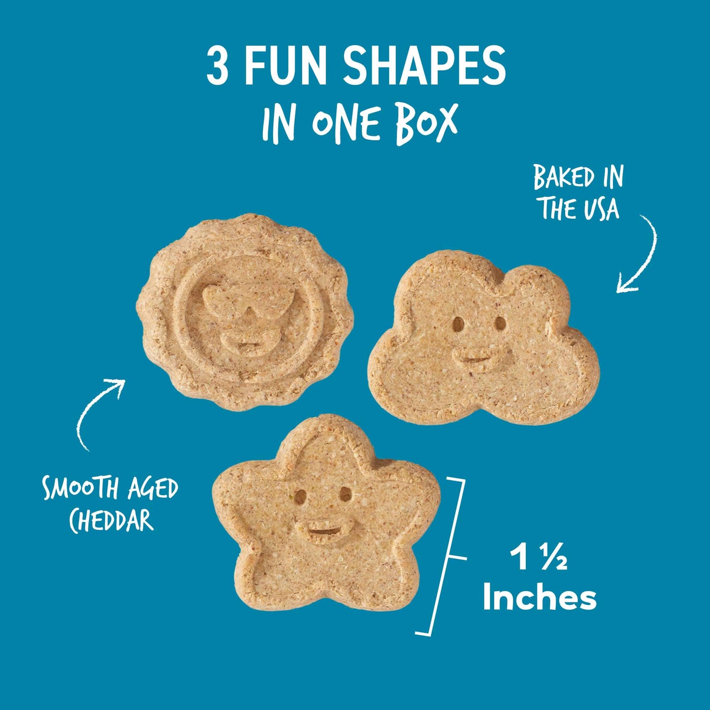 Cloud Star Wag More Bark Less Crunchy Grain Free Dog Treats, Cheddar Cheese, 14 oz. Box