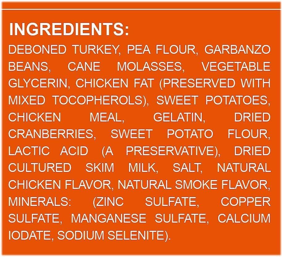 Triumph Dog Turkey, Pea, & Berry Grain Free Jerky, 24-Ounce - Pack of 2