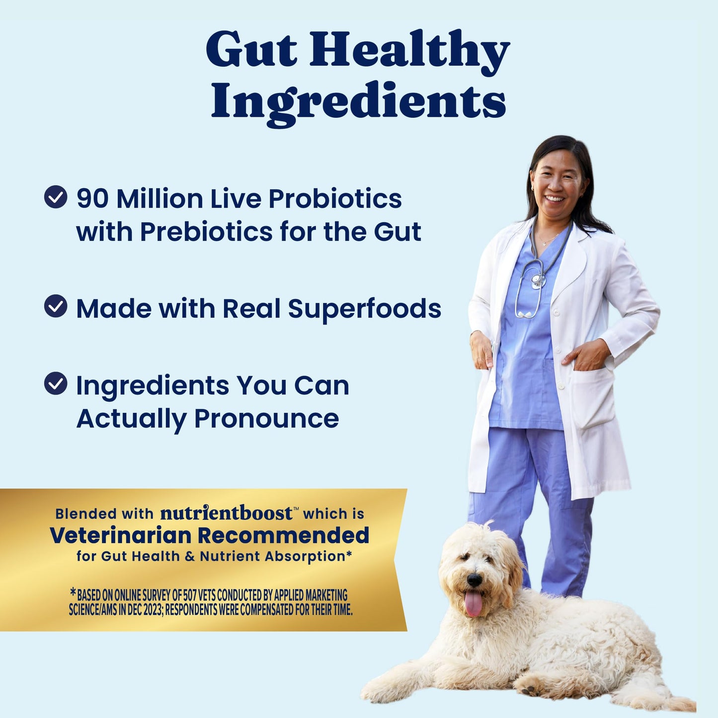 Solid Gold Dry Dog Food for Sensitive Stomachs - Grain Free & Gluten Free w/Venison, Pumpkin & Probiotics for Gut Health & Digestion - Sensitive Stomach Dog Food for All Ages - Nutrientboost –3.75LB
