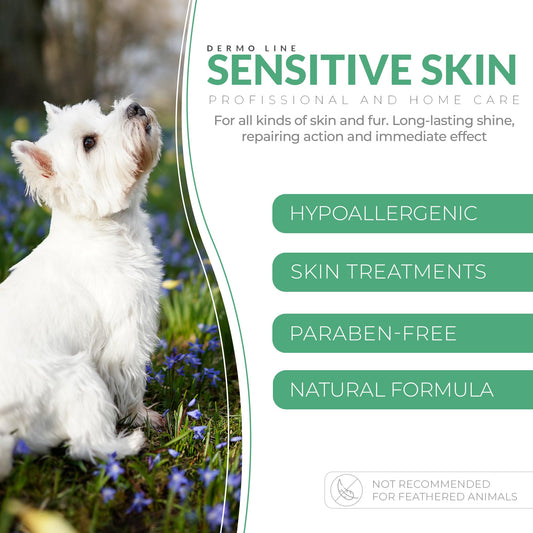 Sensitive Skin Hypoallergenic Conditioner for Pets - Fur Detangling, Nourishment & Hydration, All Ages Pet Grooming Products, Horse, Cat Dog Bath Supplies - Vegan, Paraben-Free - 10.6oz - PUREZA PET