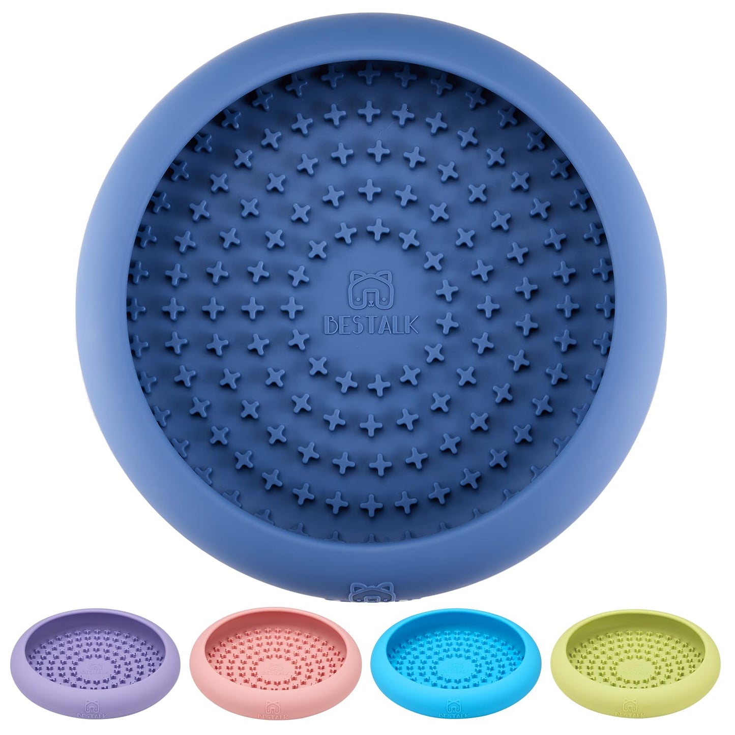 Dog Lick Bowl, Bestalk Anxiety Relief Slow Feeder Dog Lick Mat Treat Dispenser, Non-Slip Licking Bowl Enrichment Toys, BPA Free Silicone, Dishwasher Safe