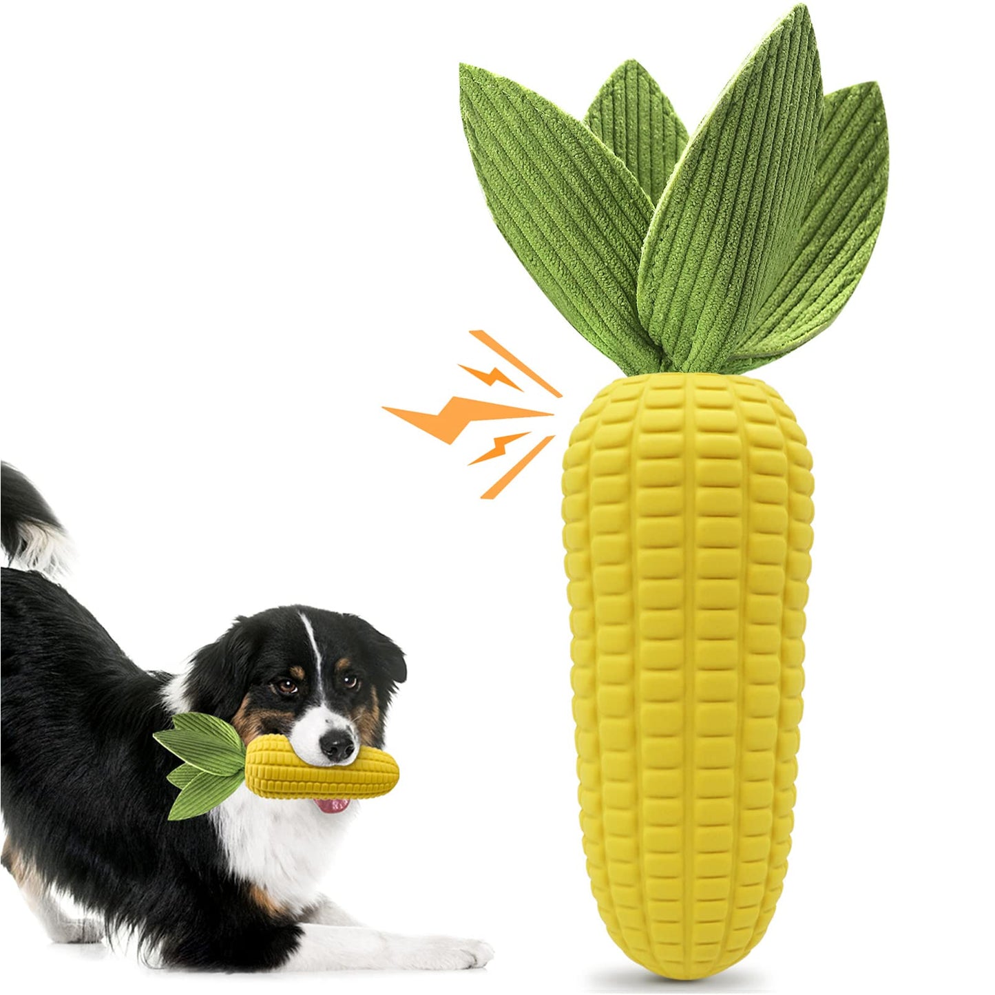 Squeaky Dog Toys for Aggressive Chewers, Indestructible Tough Dog Chew Toys for Small Medium Large Dogs, Interactive Dog Toys with Milk Flavor