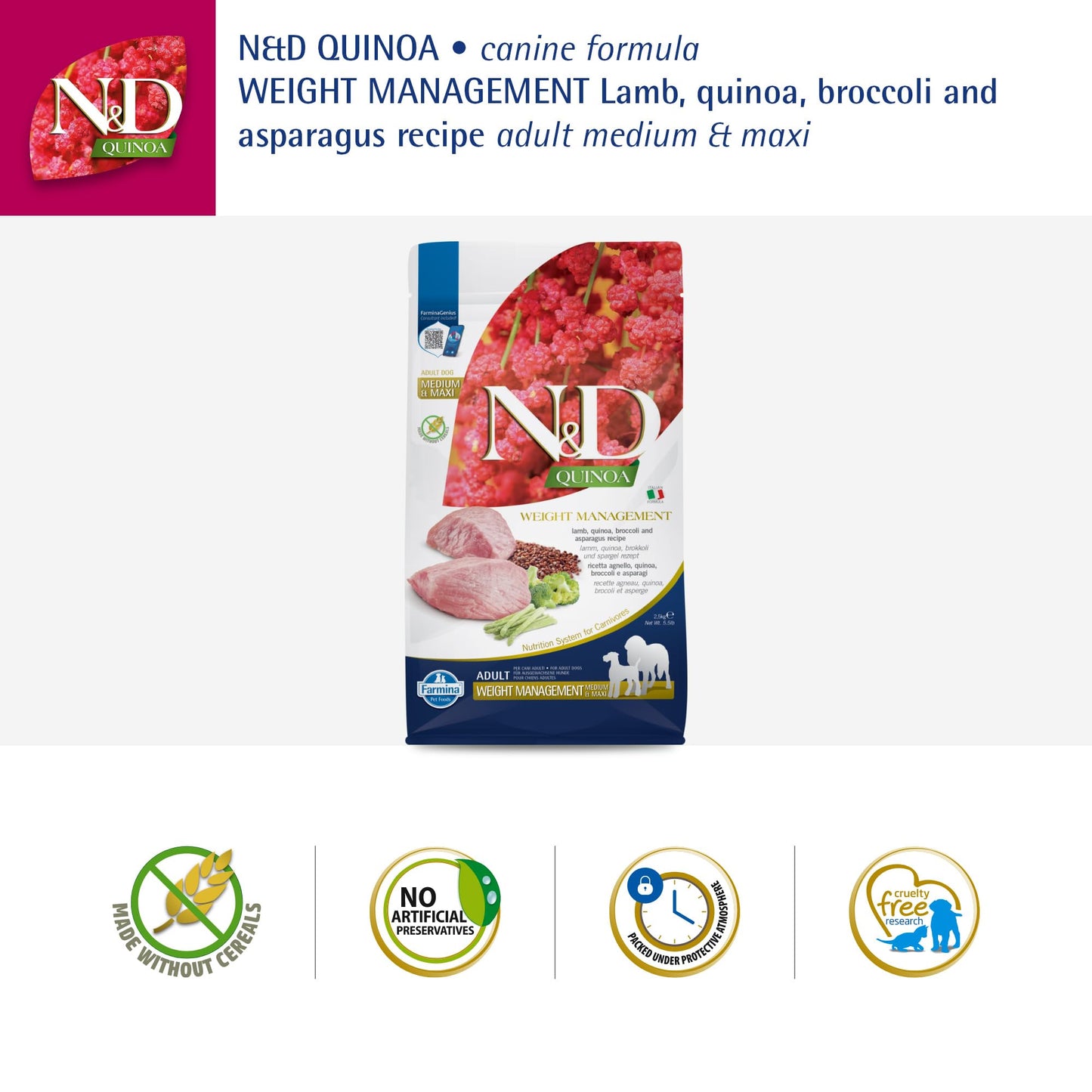 Farmina Pet Foods Weight Management Lamb