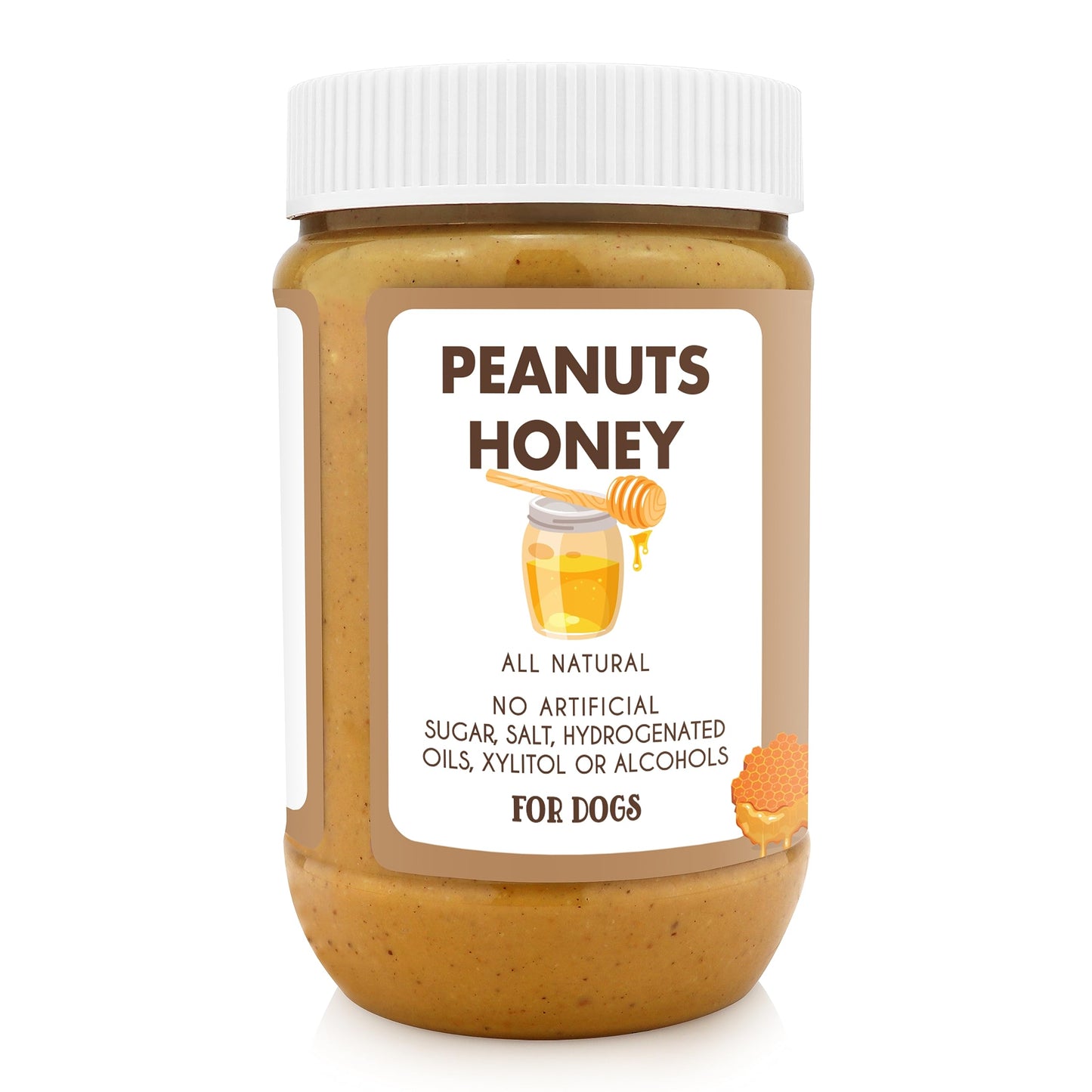 BUDDY BUDDER, Ruff Ruff Raw, Natural Dog Peanut Butter, Dog TreatMade in USA, (17 oz Jars)