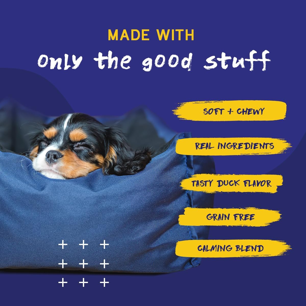 PupGrade Calming Soft Chews - Promotes Relaxation & Helps Manage Stress for All Dogs - Supports Calm Stomachs & Muscles - No Wheat, Corn, or Artificial Ingredients - Meat Flavored - 60 Soft Chews