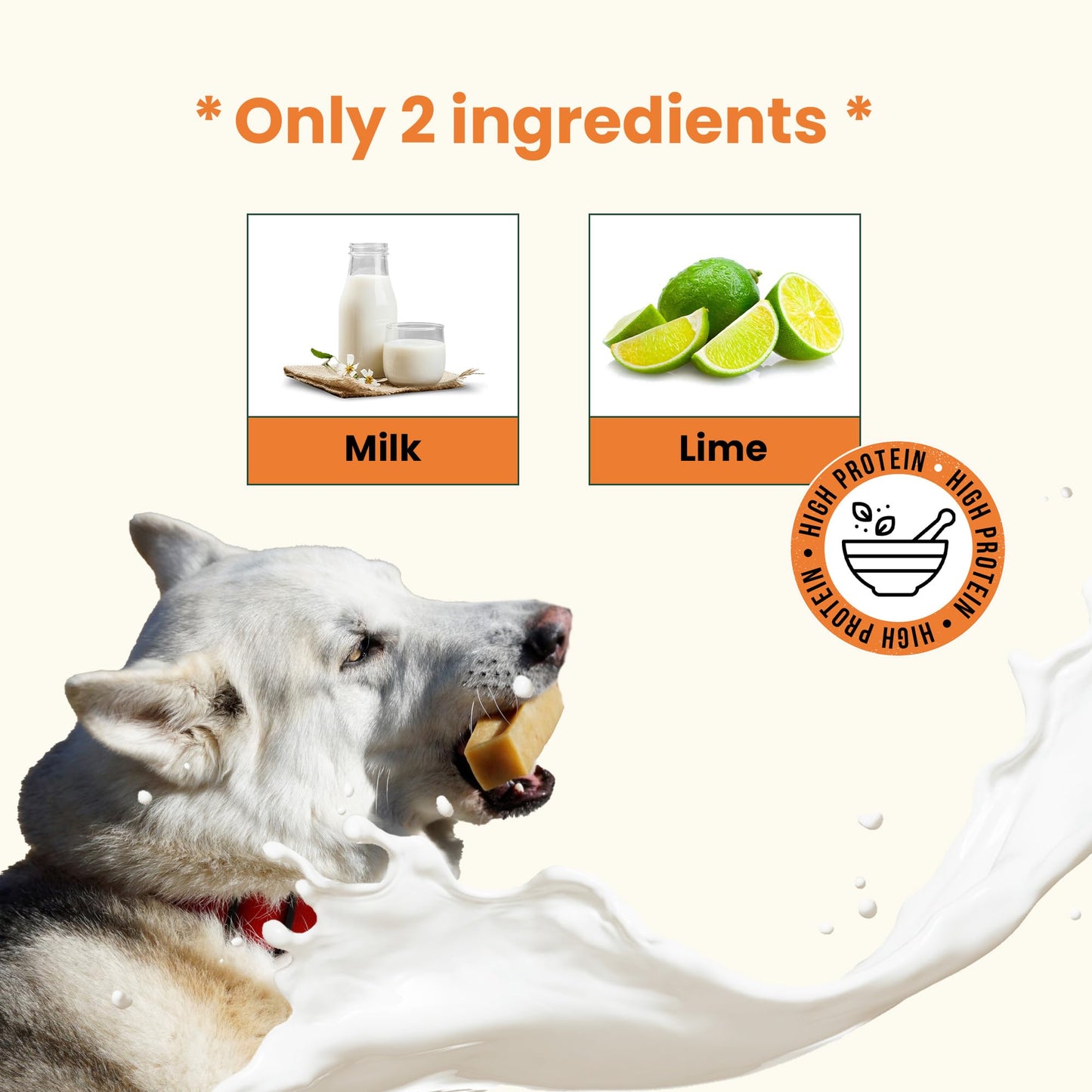 The safest 100% Natural Cheese Chews - Medium (Pack of 6) - NO Chunks, NO preservatives, NO Bad Smell, Great Teeth Cleaner, Super Long-Lasting, for Medium Dogs