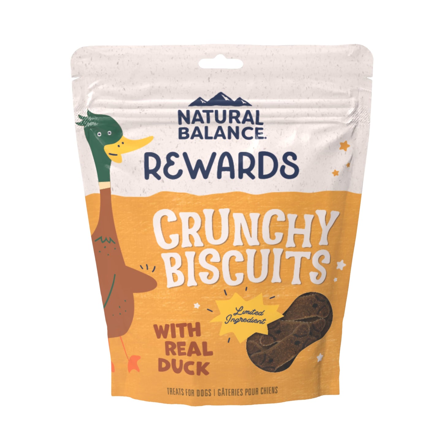 Natural Balance Limited Ingredient Rewards Crunchy Biscuits, Grain-Free Dog Treats for Adult Dogs of All Breeds, Duck Recipe, 28 Ounce (Pack of 1)