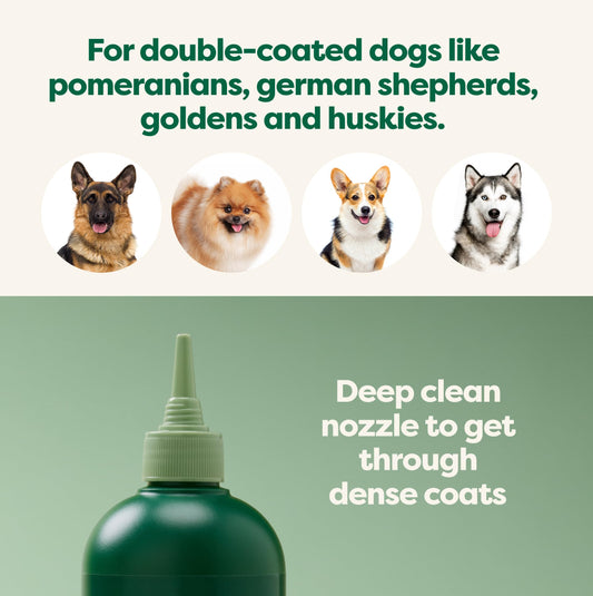 Earth Rated Double Coat Essentials - Dog Shampoo, Grooming Wipes, Refresh Mist, Ear Wipes & No-Rinse Shampoo