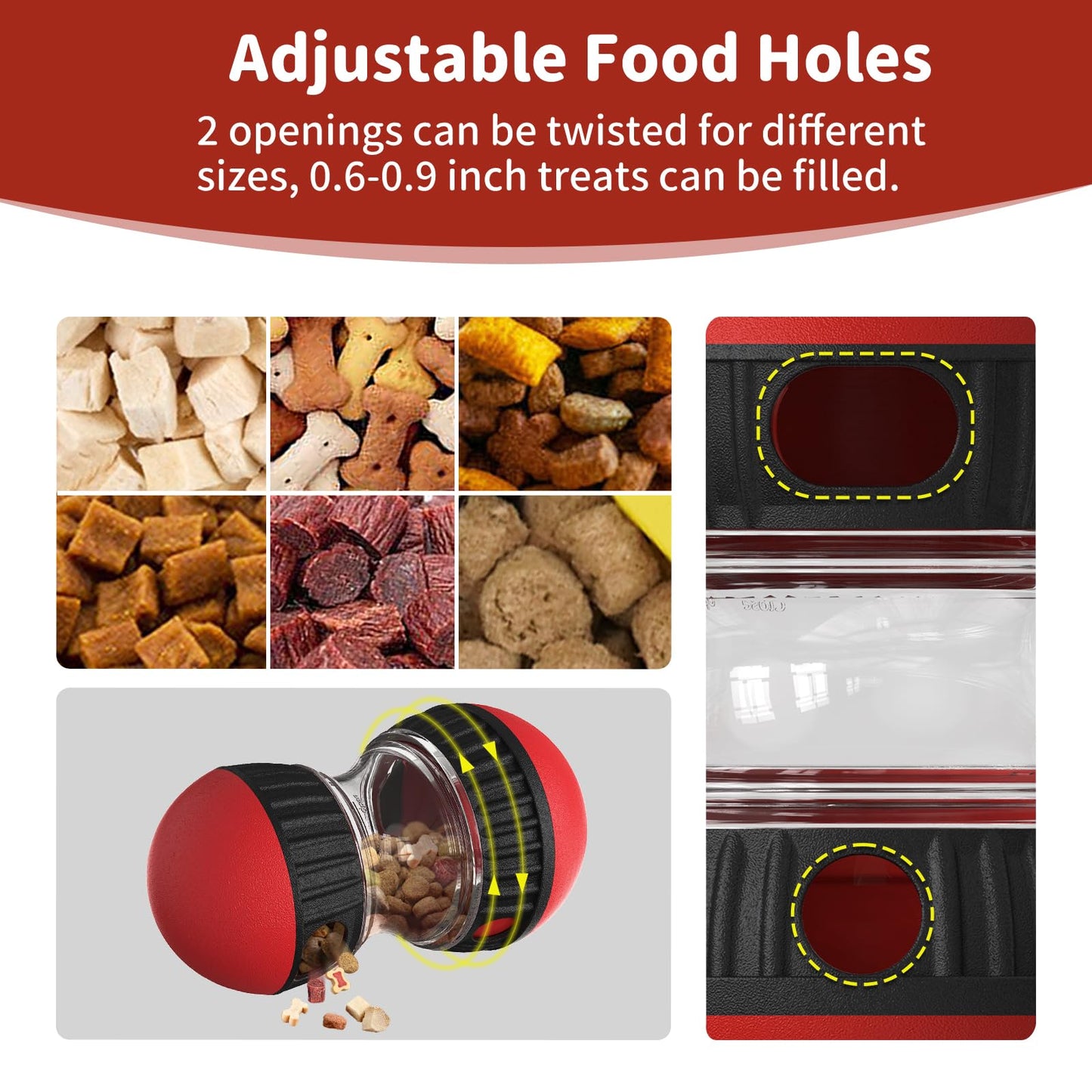 ASL Puzzle Toy for Dogs 2 Levels Slow Feeder Dog Food Treat Feeding Toys for IQ Training Dog Entertainment Toys for All Breeds