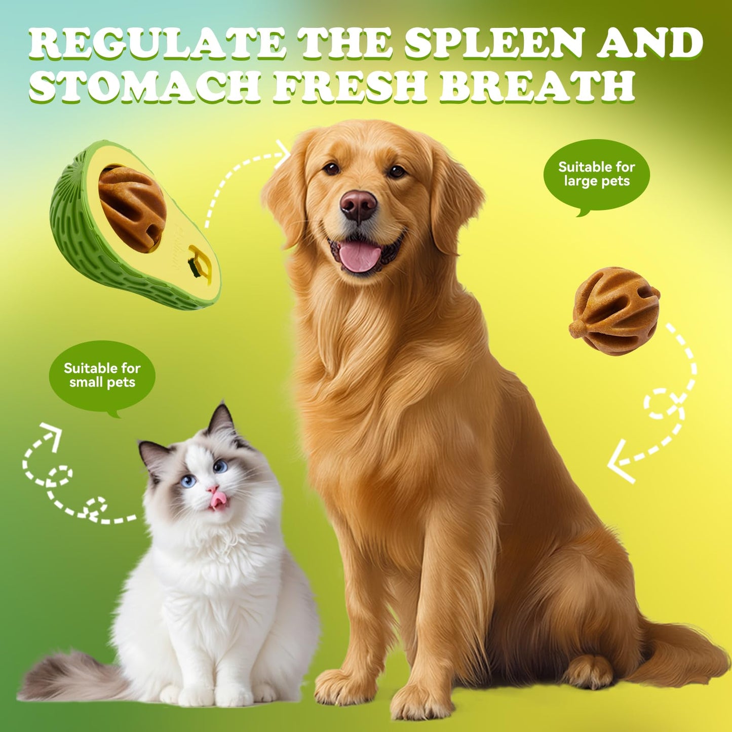 M.C.works Puppy Chew Toys, Dog Chew Toys for Average Chewer, Tough Dog Dental Freezable Toy, Treat Dispensing Toys for Small Medium Dogs, Stuffable Toys for 10-30 Pounds