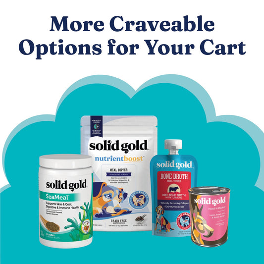 Solid Gold, Hund-N-Flocken, Dog Food Dry with Lamb, Rice and Omega 3 Fish Oil for Dogs, Probiotics, 24 LB