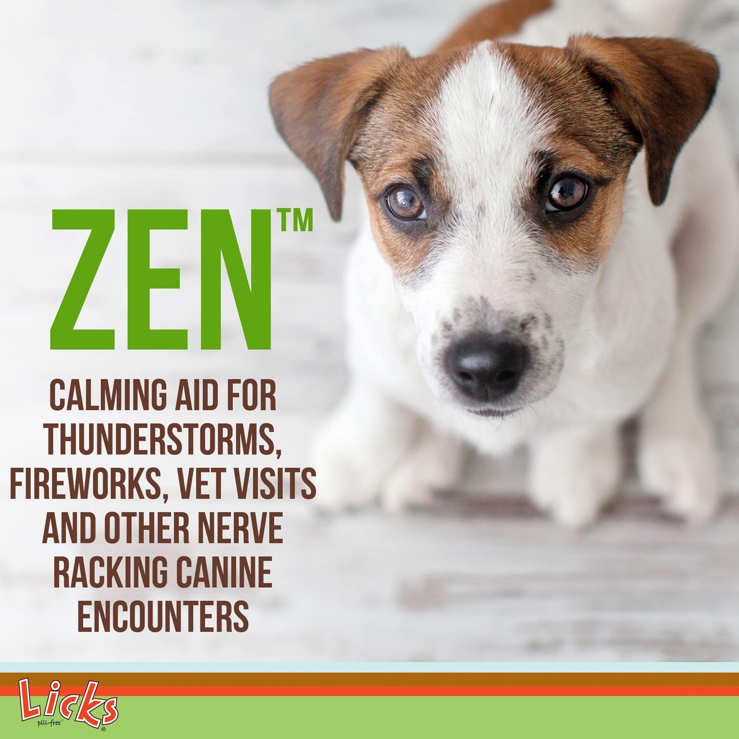 Licks Pill Free Zen Dog Calming - Calming Aid Supplements for Aggressive Behavior & Nervousness - Treats for Stress Relief & Dog Health - Gel Packets - Braised Beef Flavor, 15 Use