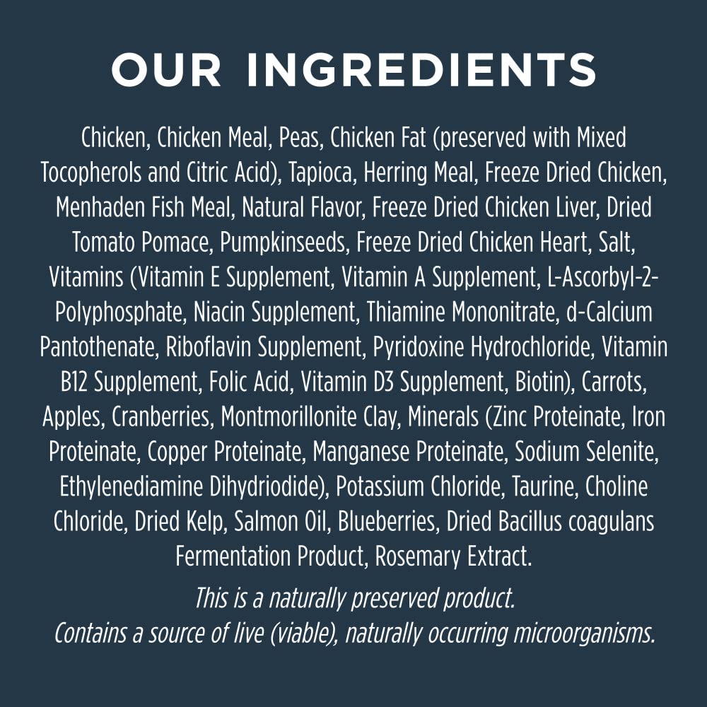 Instinct Raw Boost, Natural Dry Dog Food with Freeze Dried Pieces, High Protein, Grain Free Recipe - Real Chicken, 4 lb. Bag